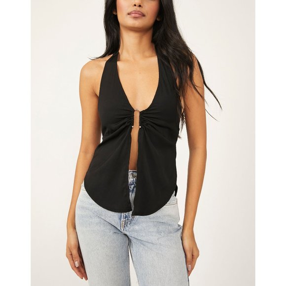 Free People Tops - 🎉LAST CHANCE🎉 NWT Free People Calista Top / Black